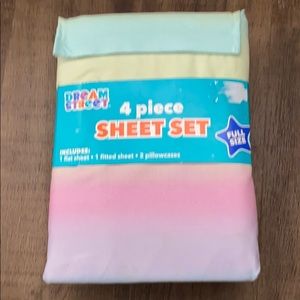 NWT Dream Street Ombre Rainbow 4-piece Sheet Set